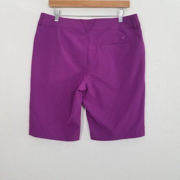 Callaway Athletic Shorts Stretch Purple Size 12 - Picture 4 of 6